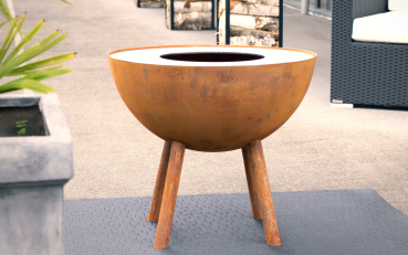 Preview: FEU DU JARDIN Gartenfeuer RONDO 60 Rostoptik